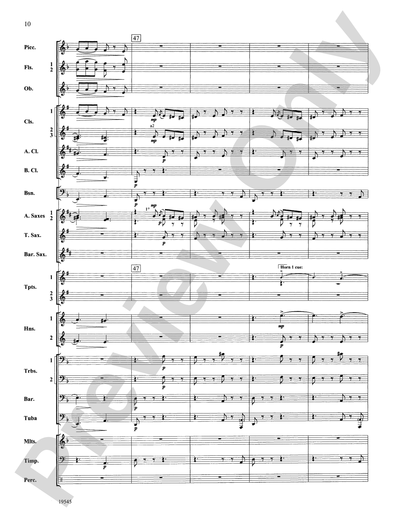 Funeral March of a Marionette: Concert Band Conductor Score & Parts