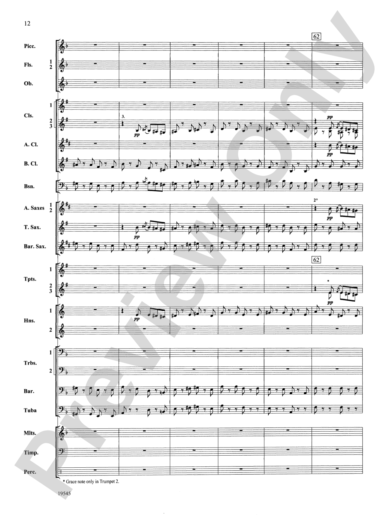 Funeral March of a Marionette: Concert Band Conductor Score & Parts