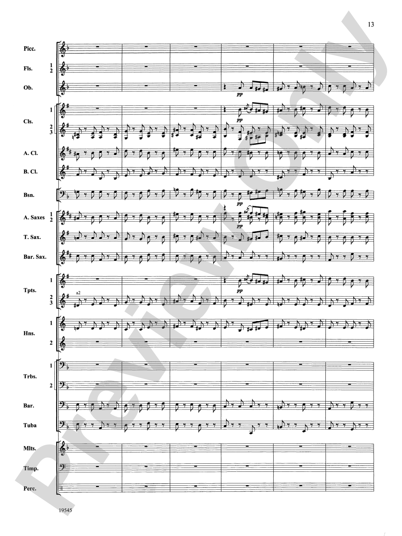 Funeral March of a Marionette: Concert Band Conductor Score & Parts