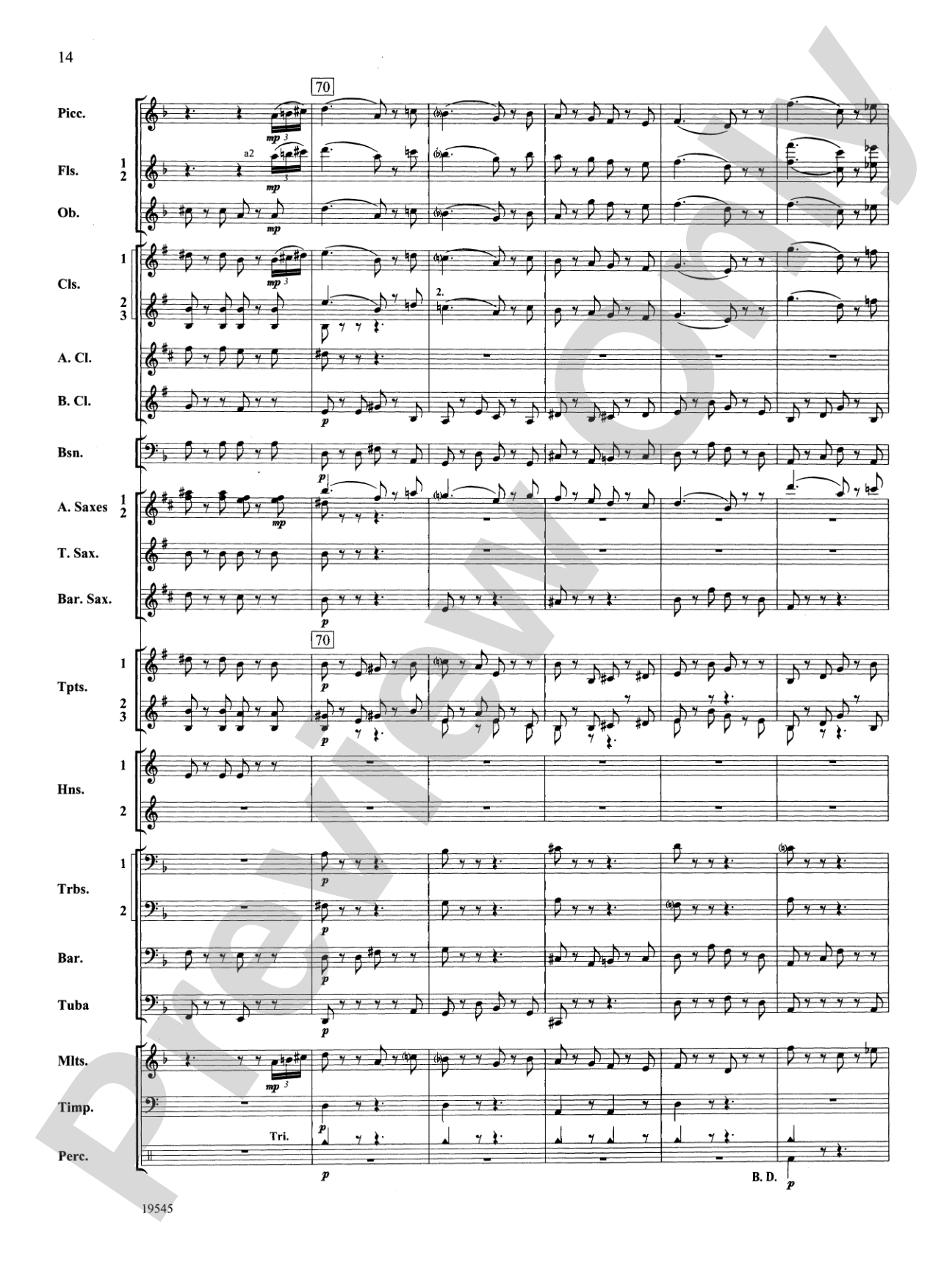 Funeral March of a Marionette: Concert Band Conductor Score & Parts