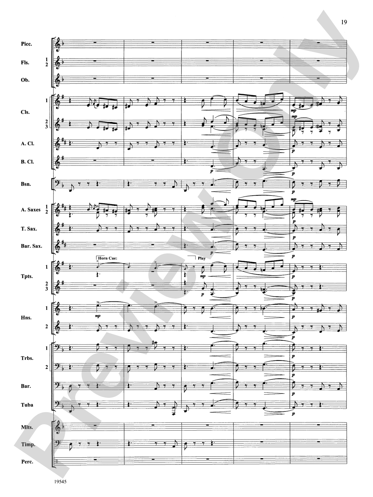 Funeral March of a Marionette: Concert Band Conductor Score & Parts