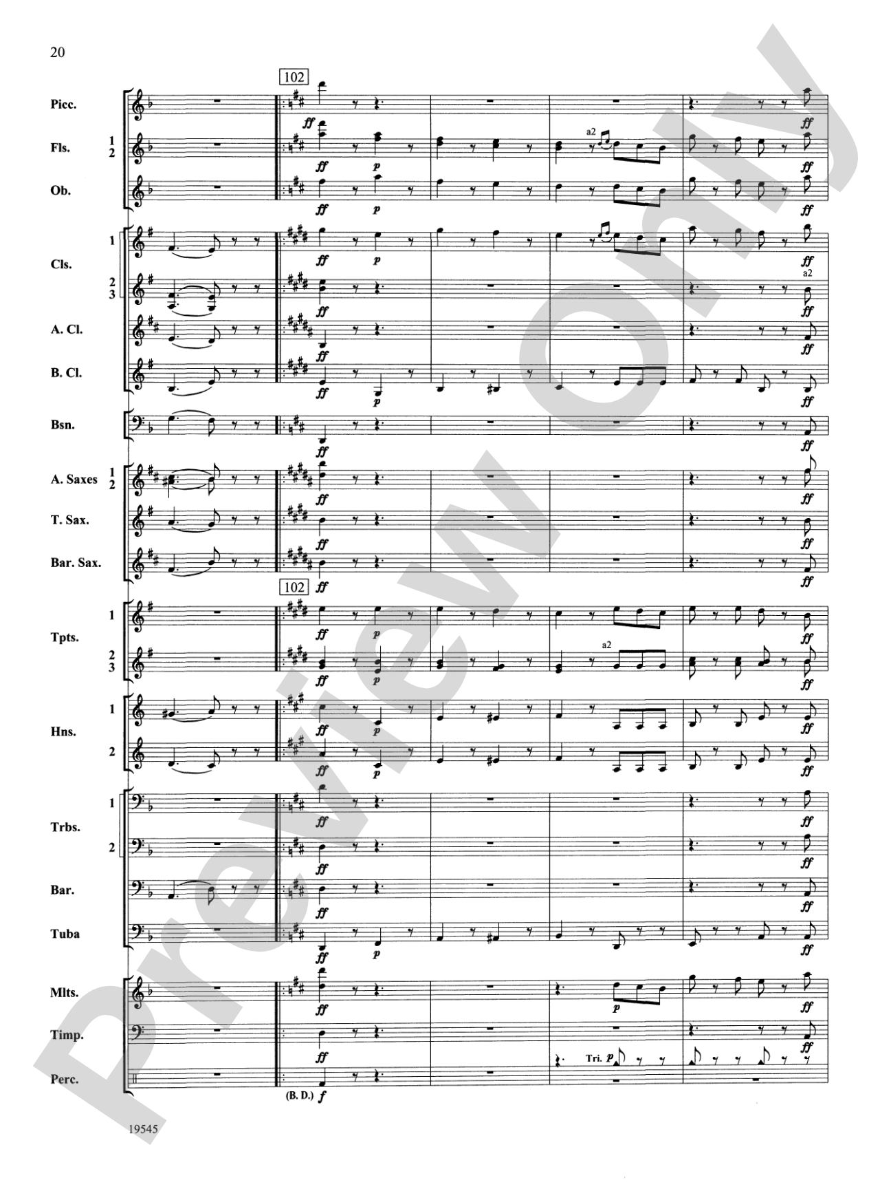 Funeral March of a Marionette: Concert Band Conductor Score & Parts