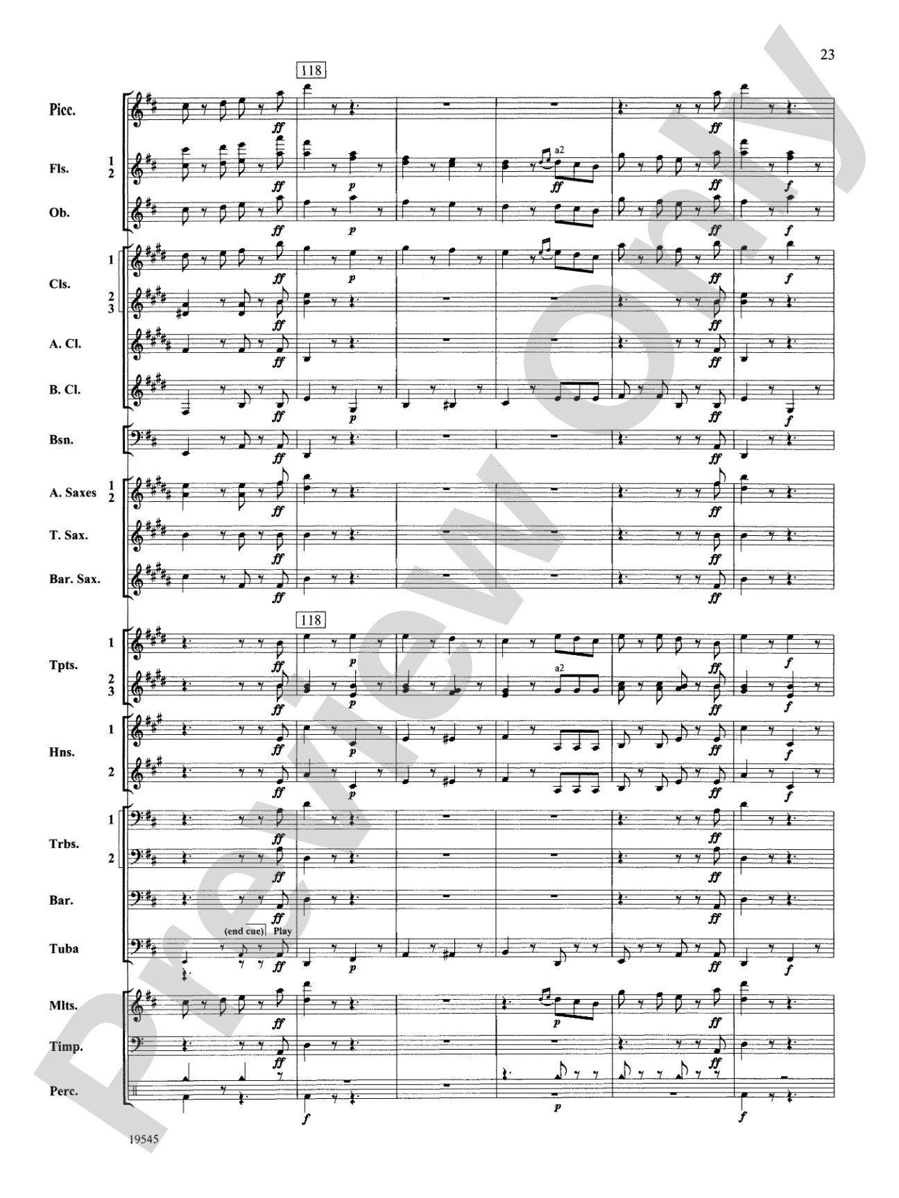Funeral March of a Marionette: Concert Band Conductor Score & Parts