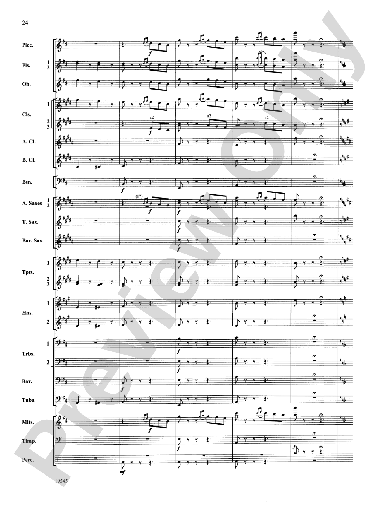 Funeral March of a Marionette: Concert Band Conductor Score & Parts