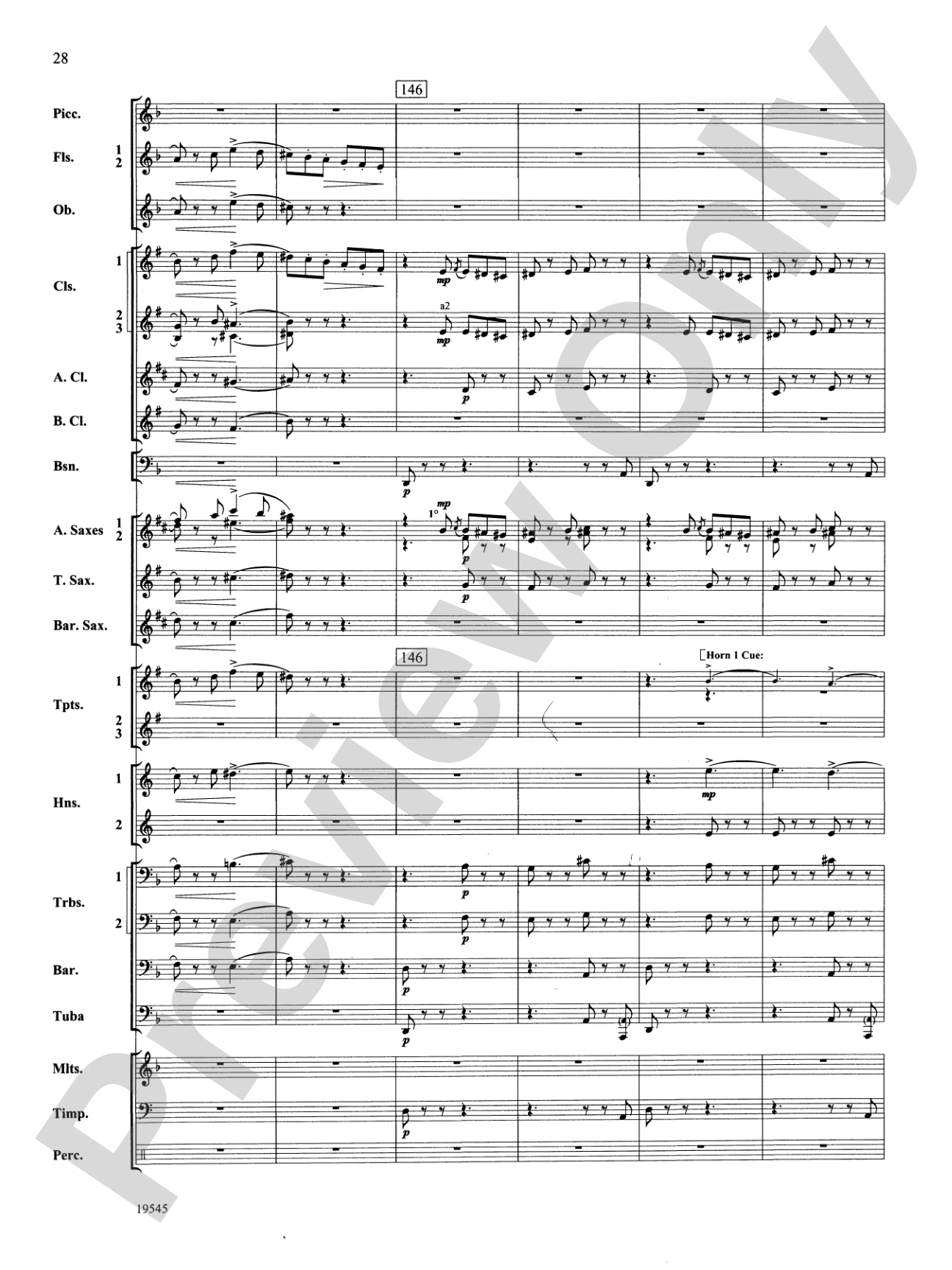 Funeral March of a Marionette: Concert Band Conductor Score & Parts