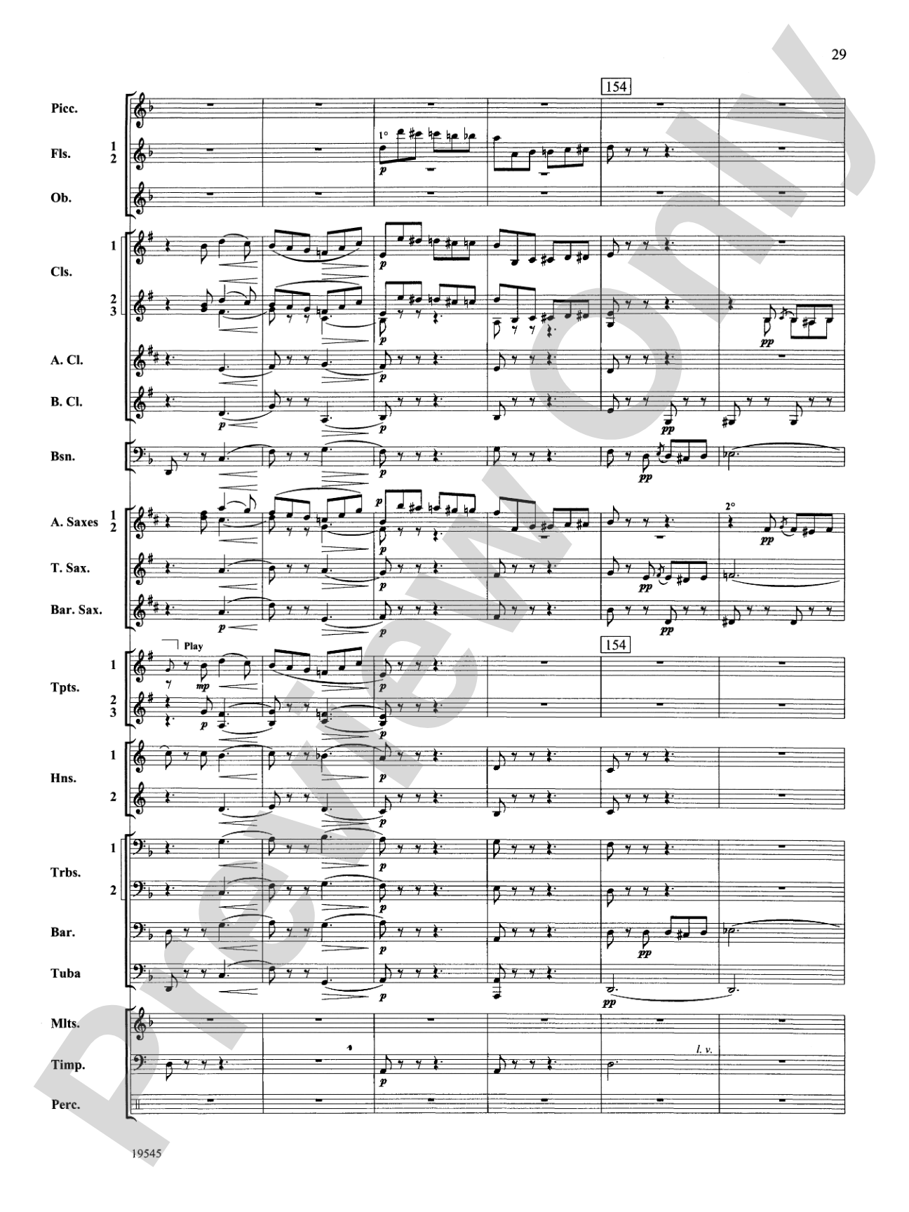 Funeral March of a Marionette: Concert Band Conductor Score & Parts