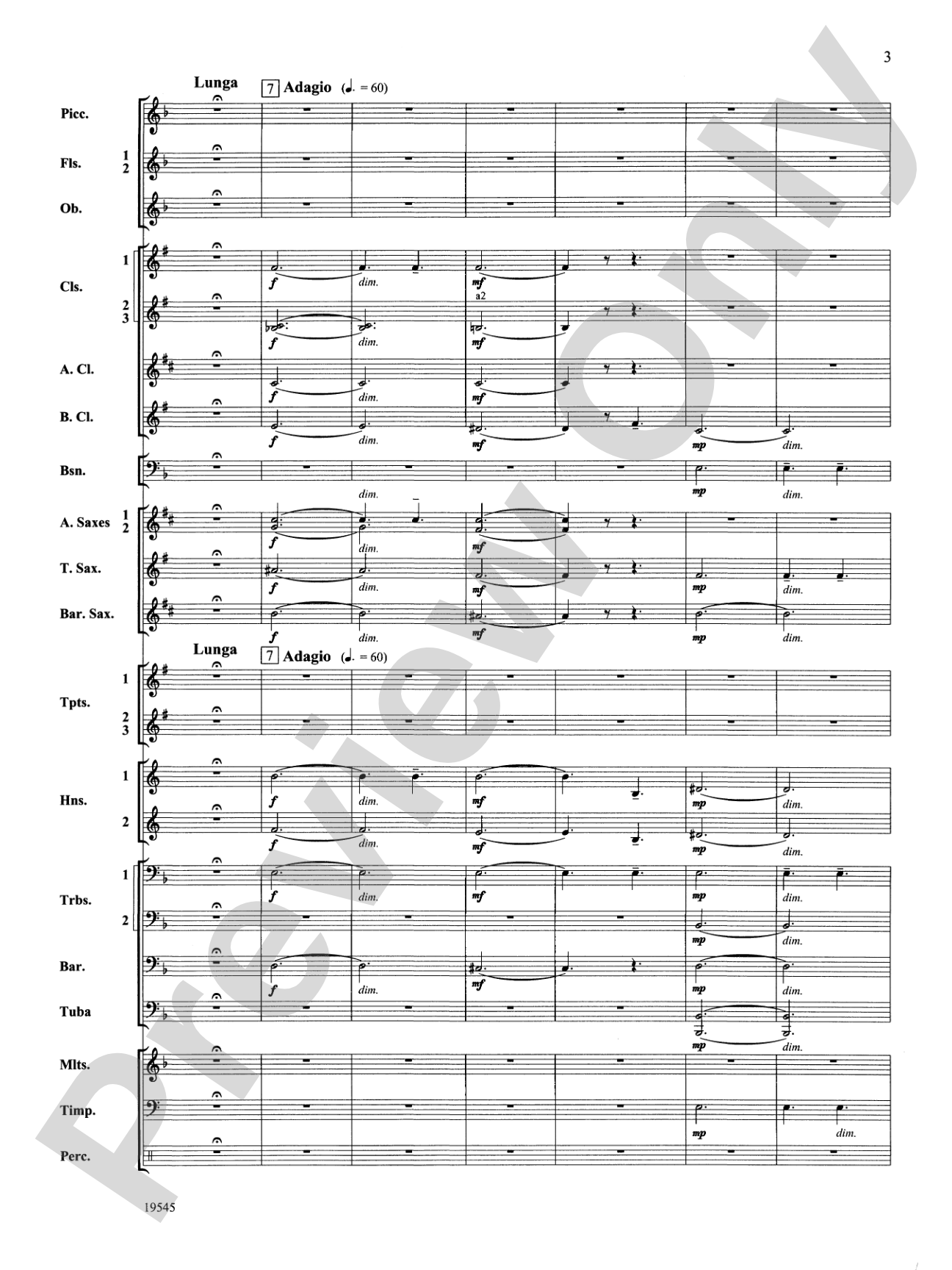 Funeral March of a Marionette: Concert Band Conductor Score & Parts