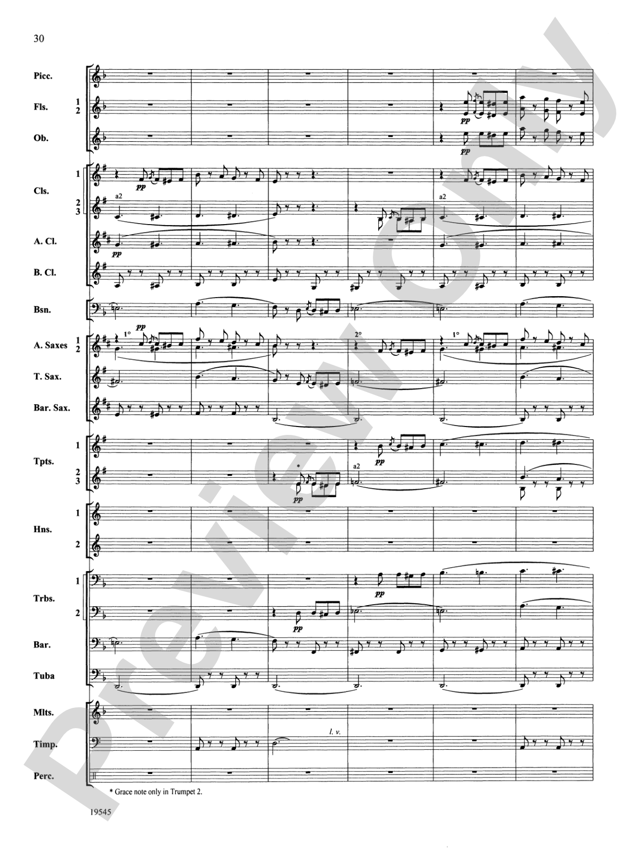 Funeral March of a Marionette: Concert Band Conductor Score & Parts