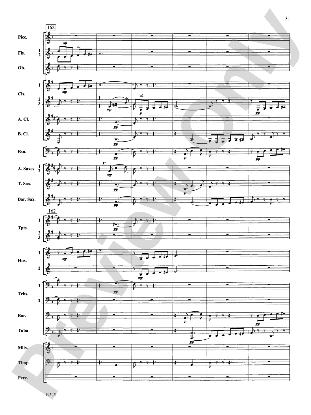 Funeral March of a Marionette: Concert Band Conductor Score & Parts