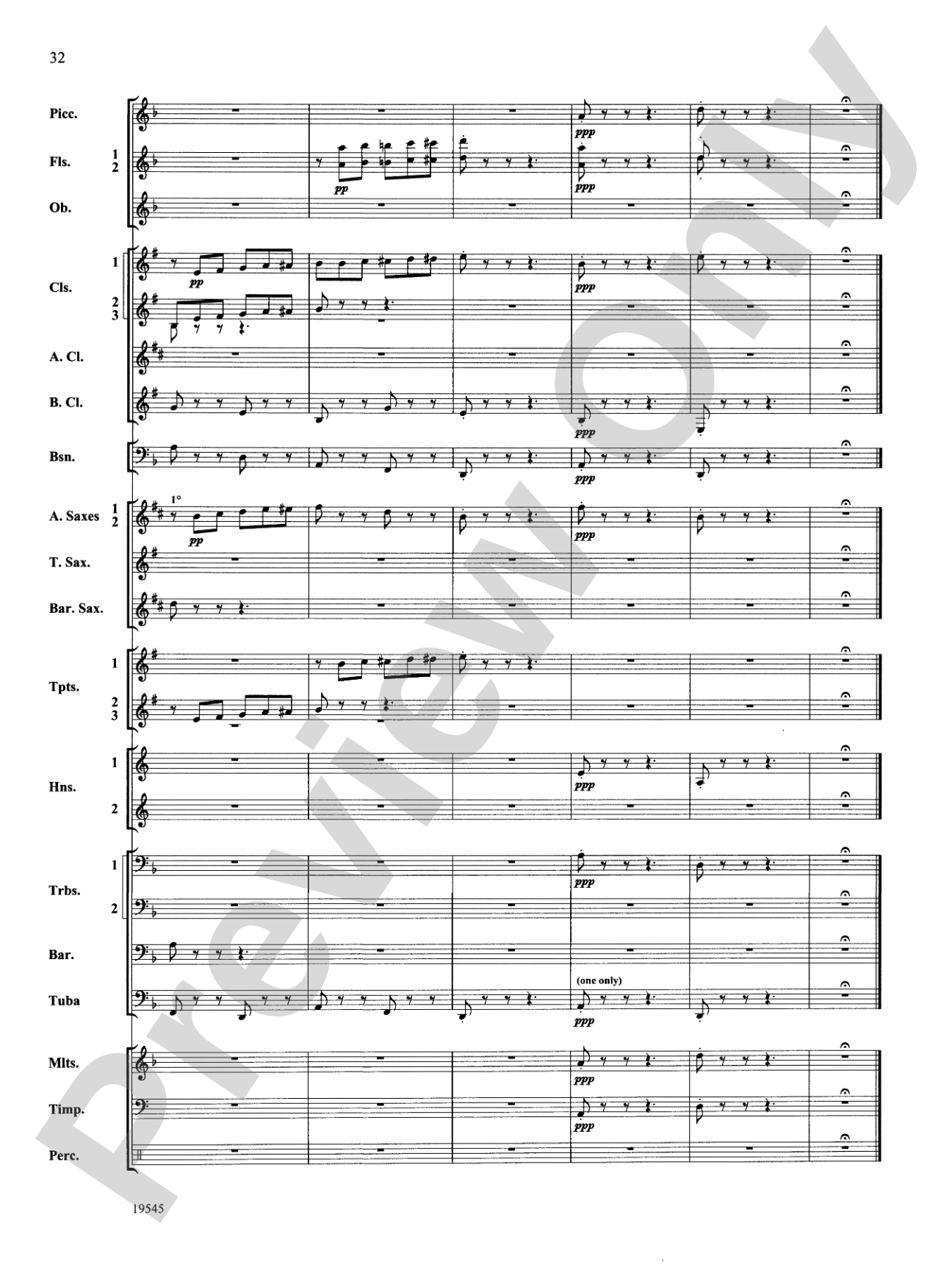 Funeral March of a Marionette: Concert Band Conductor Score & Parts