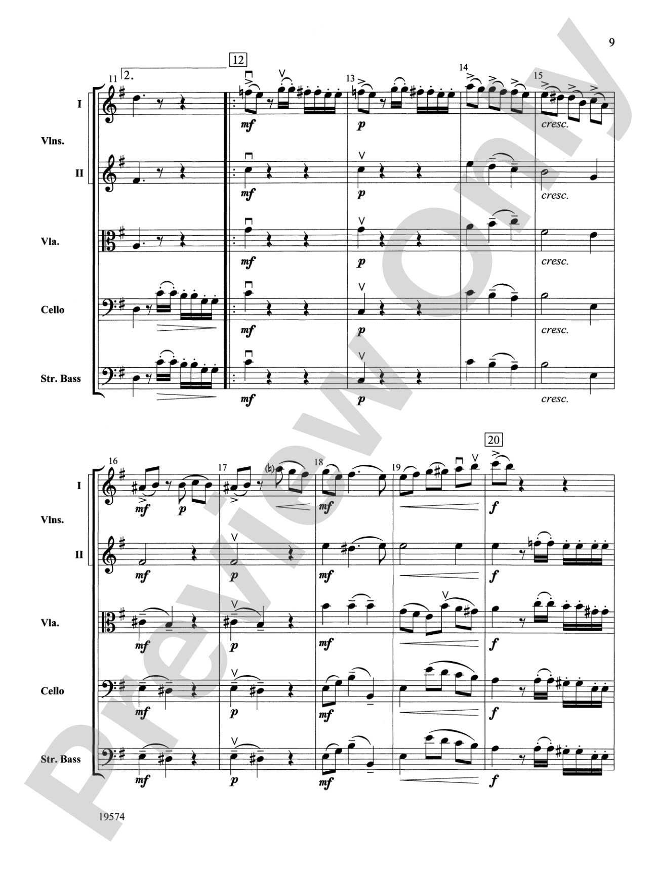 Selections from Don Quixote Suite: String Orchestra Conductor Score & Parts