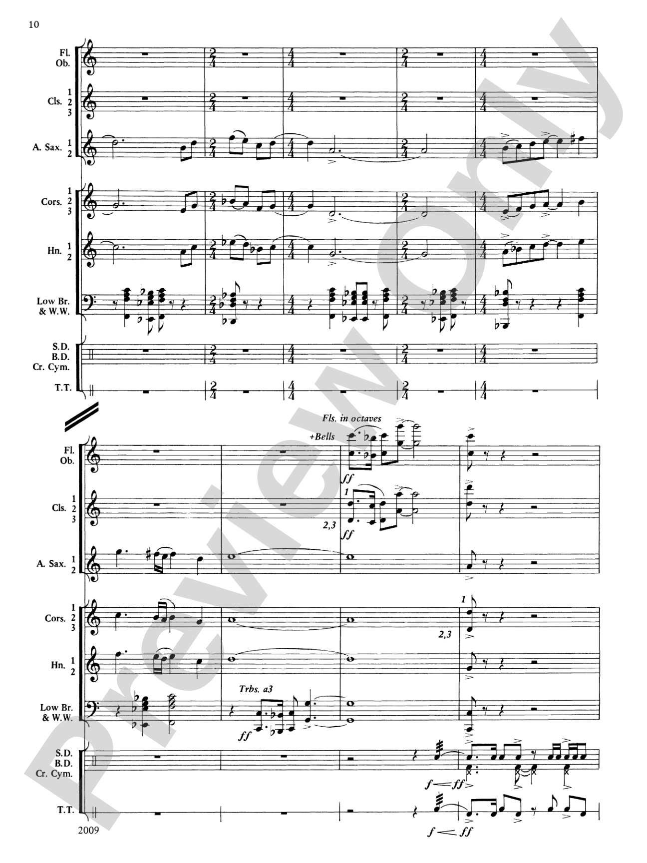Cobb County Festival: Concert Band Conductor Score & Parts