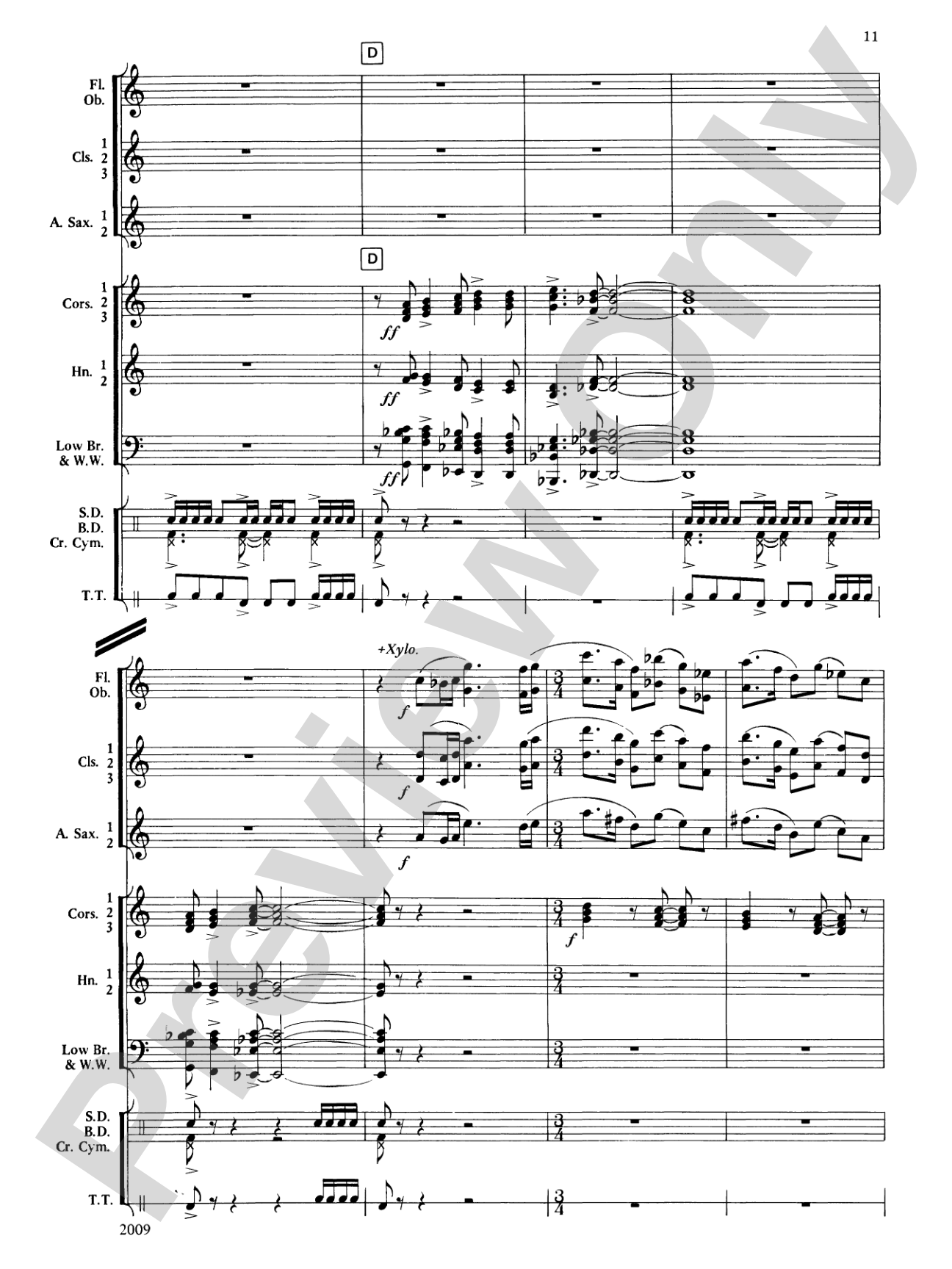 Cobb County Festival: Concert Band Conductor Score & Parts