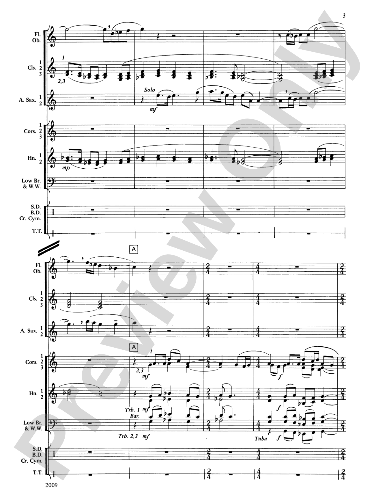 Cobb County Festival: Concert Band Conductor Score & Parts