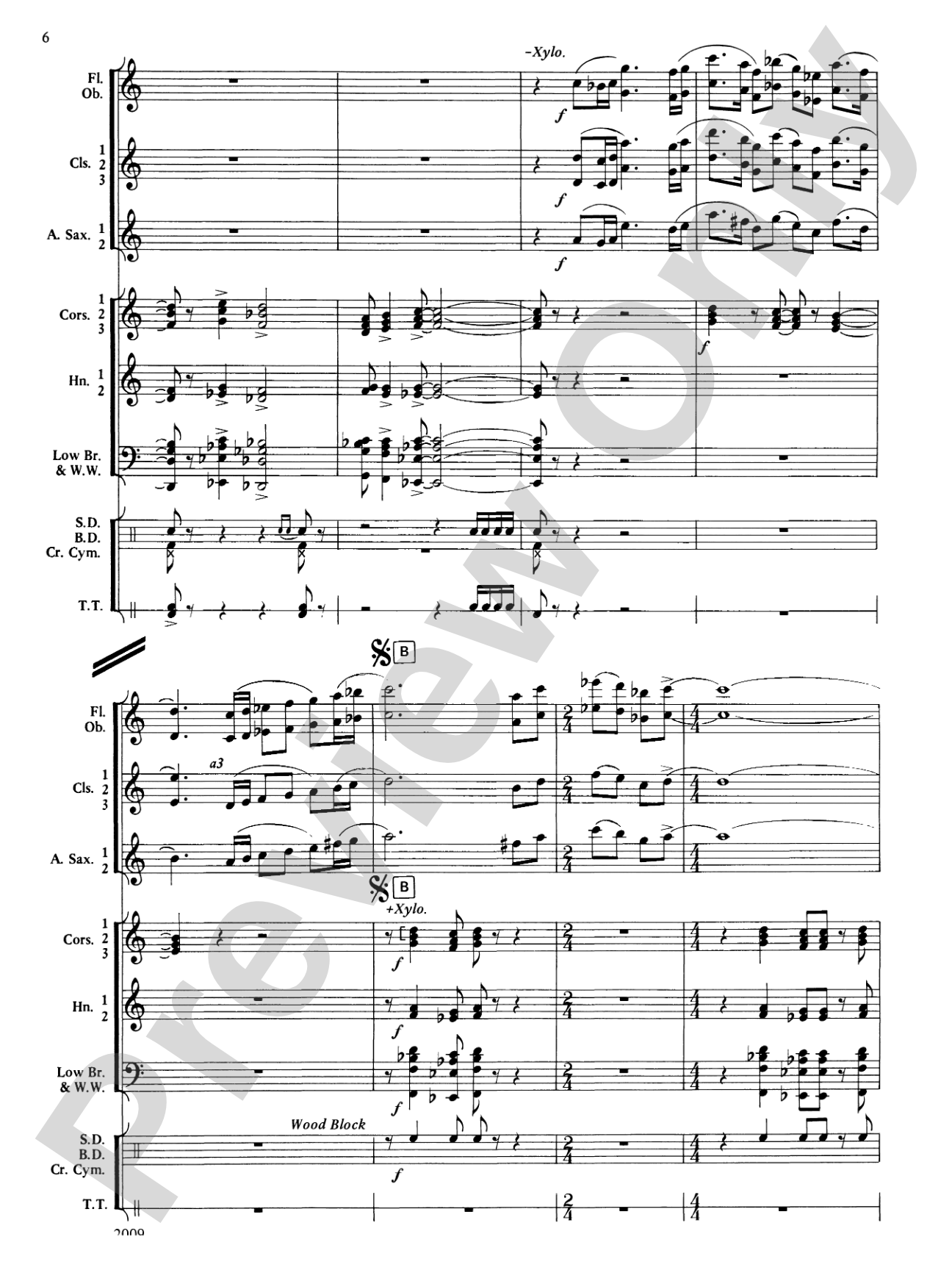 Cobb County Festival: Concert Band Conductor Score & Parts