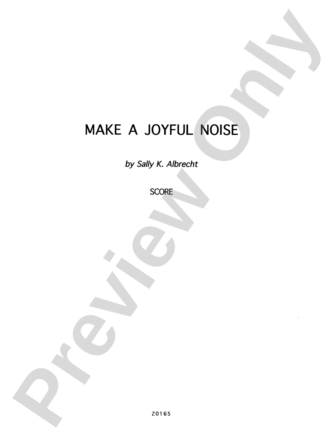 Make a Joyful Noise: Choral SoundPax