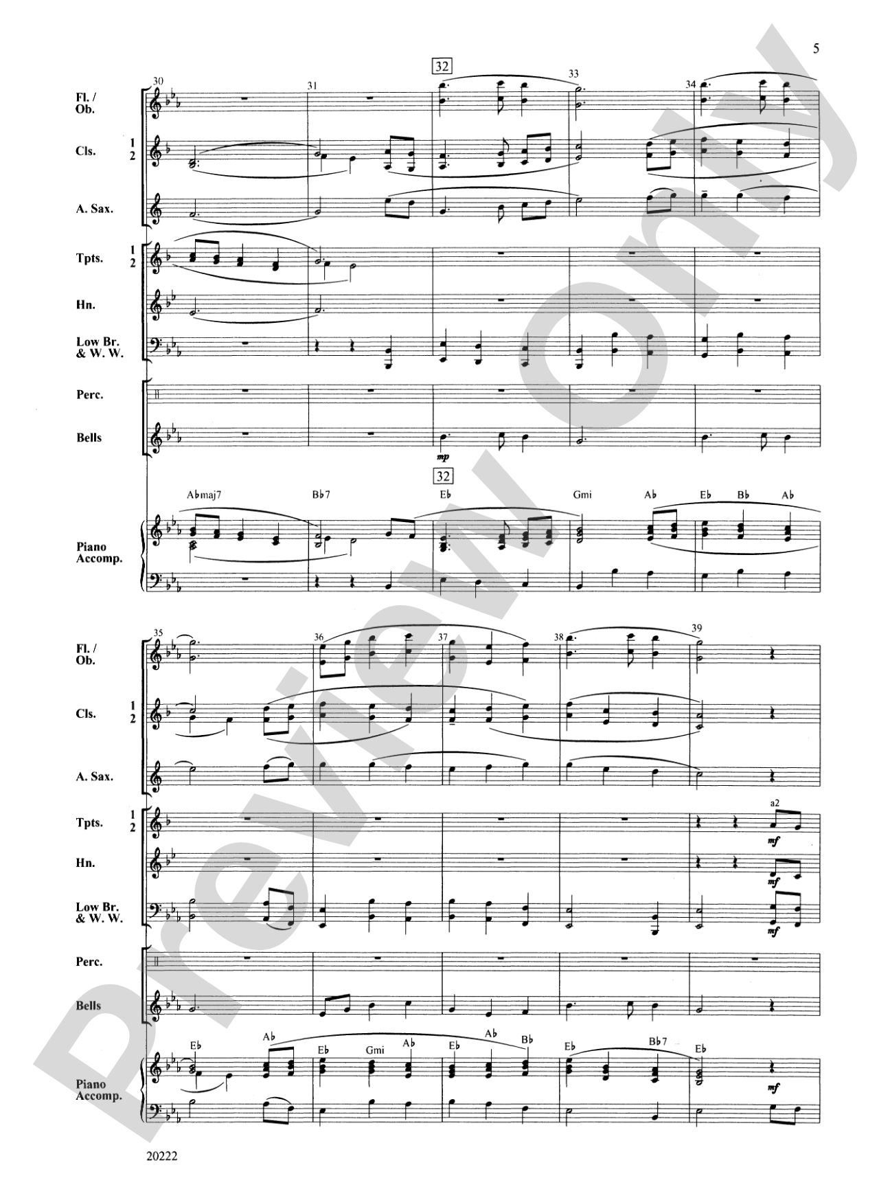 In a Christmas Mood: Concert Band Conductor Score & Parts