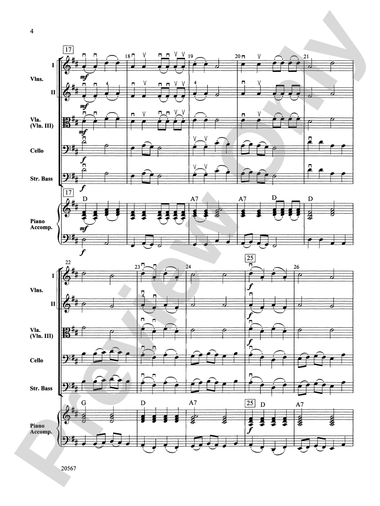 An Evening in Salzburg: String Orchestra Conductor Score & Parts