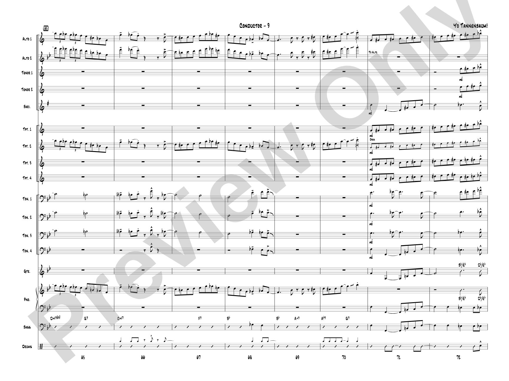 Yo Tannenbaum!: Jazz Ensemble Conductor Score & Parts