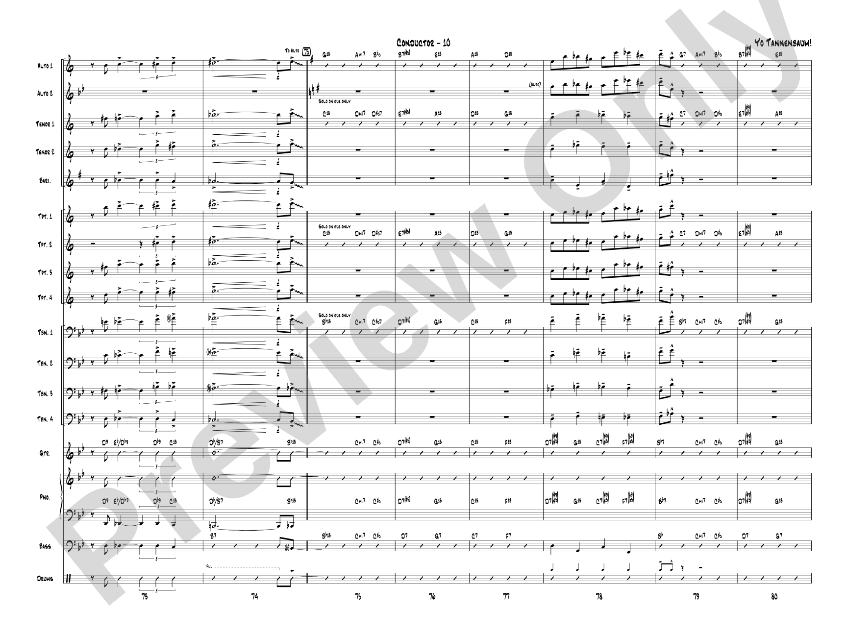 Yo Tannenbaum!: Jazz Ensemble Conductor Score & Parts