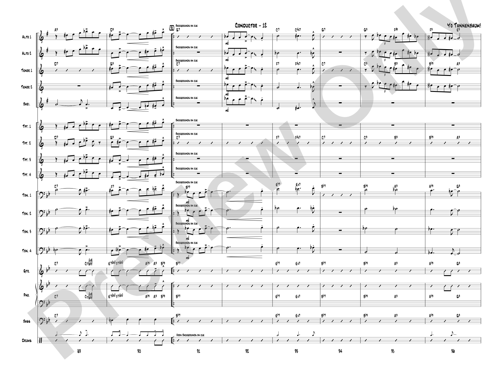 Yo Tannenbaum!: Jazz Ensemble Conductor Score & Parts