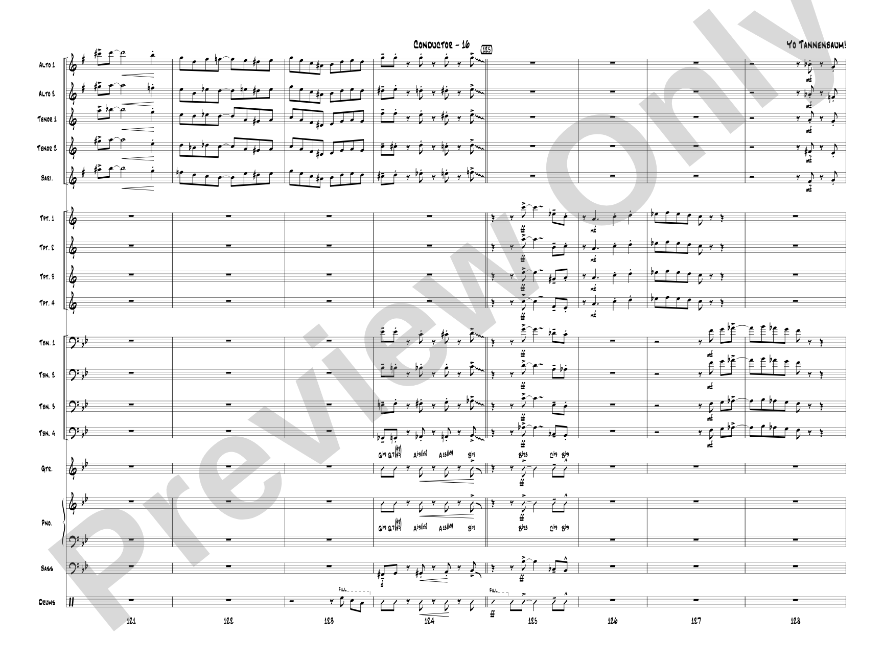 Yo Tannenbaum!: Jazz Ensemble Conductor Score & Parts