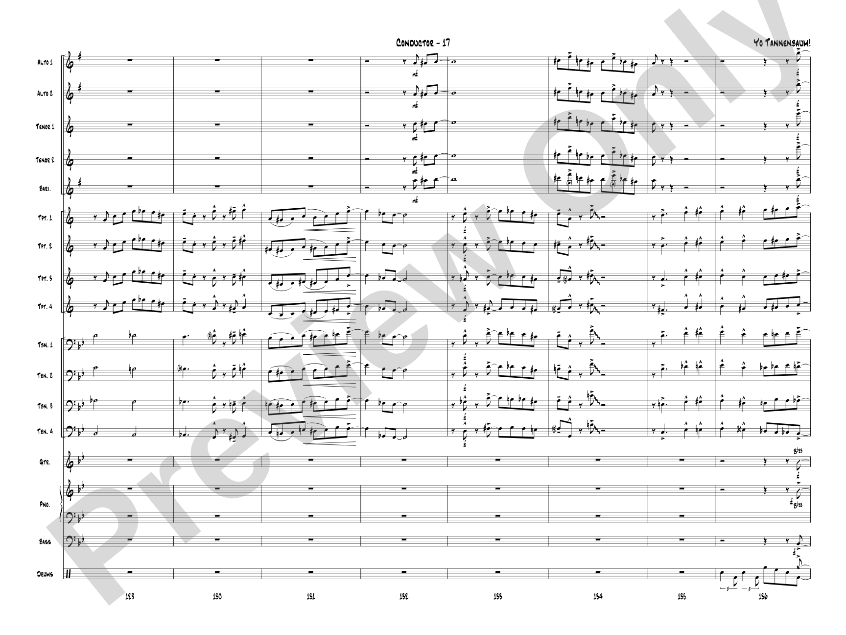 Yo Tannenbaum!: Jazz Ensemble Conductor Score & Parts