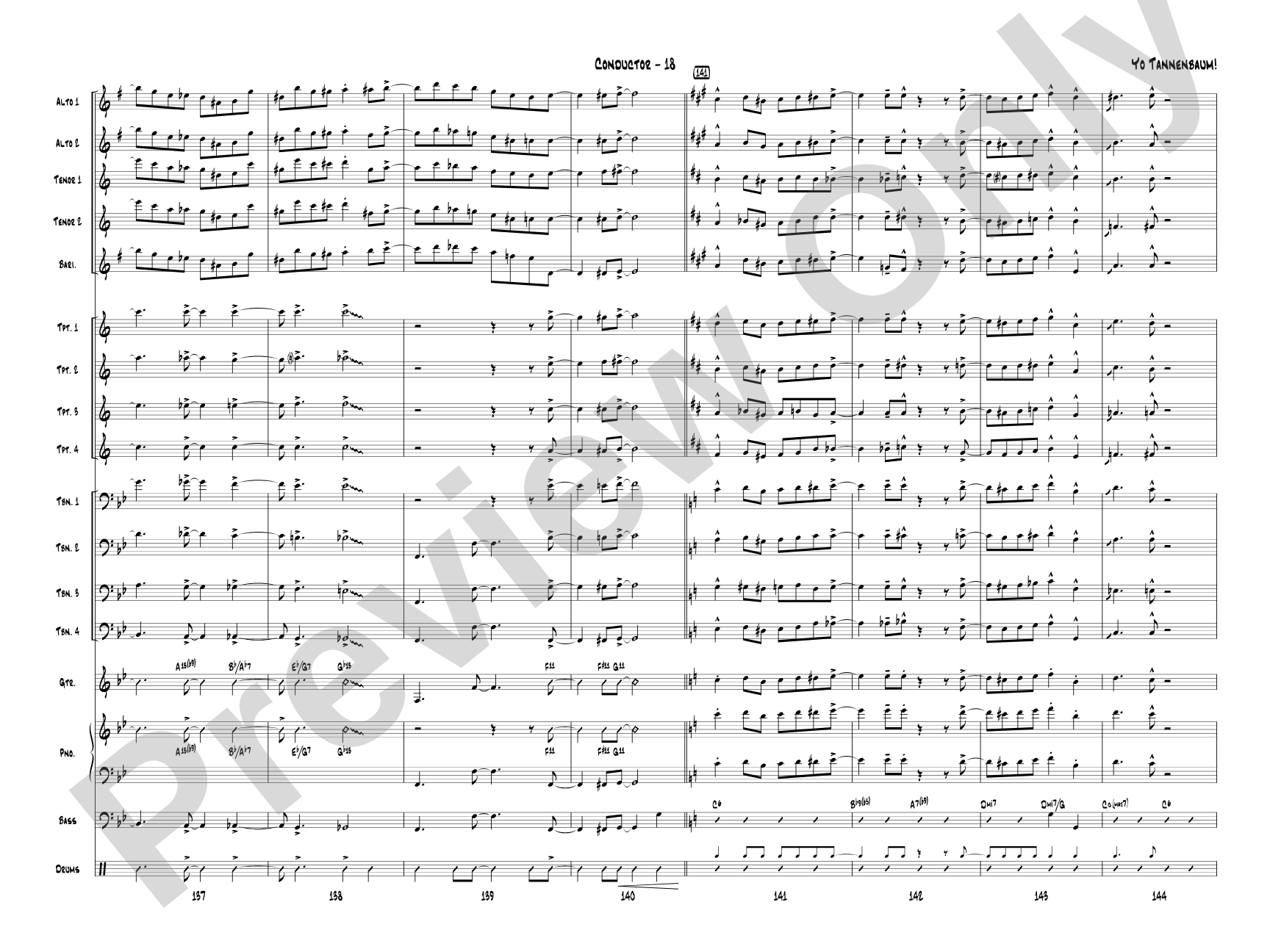 Yo Tannenbaum!: Jazz Ensemble Conductor Score & Parts