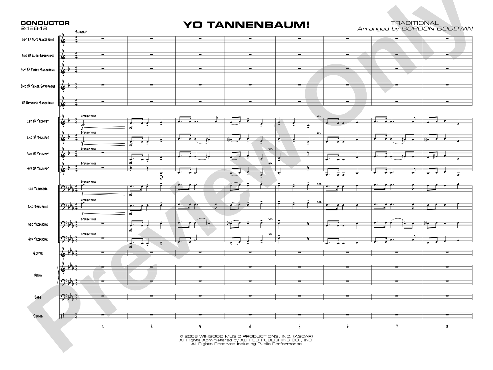 Yo Tannenbaum!: Jazz Ensemble Conductor Score & Parts