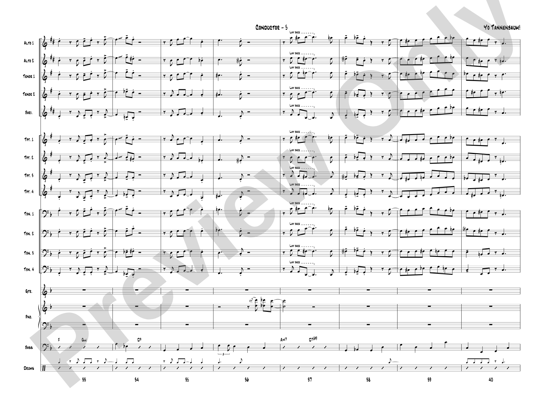 Yo Tannenbaum!: Jazz Ensemble Conductor Score & Parts