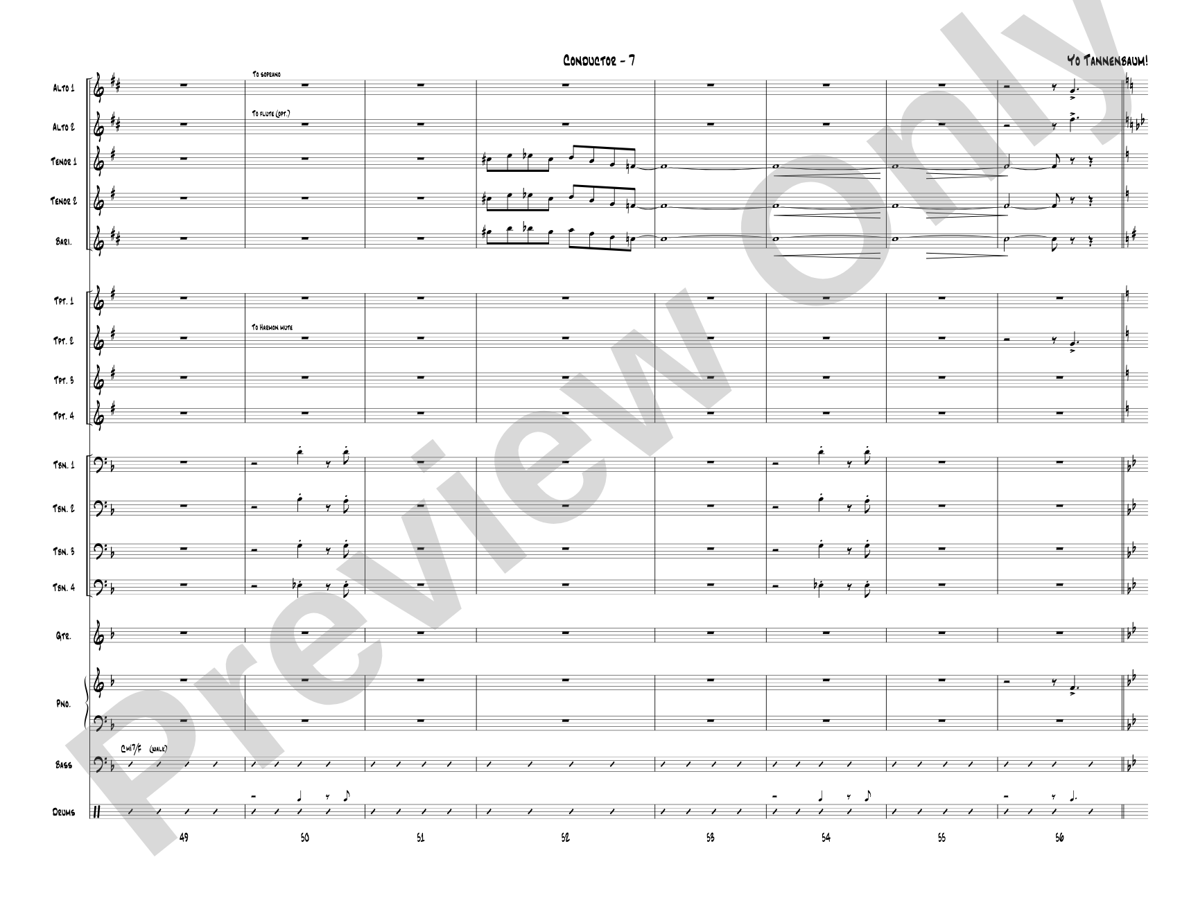 Yo Tannenbaum!: Jazz Ensemble Conductor Score & Parts