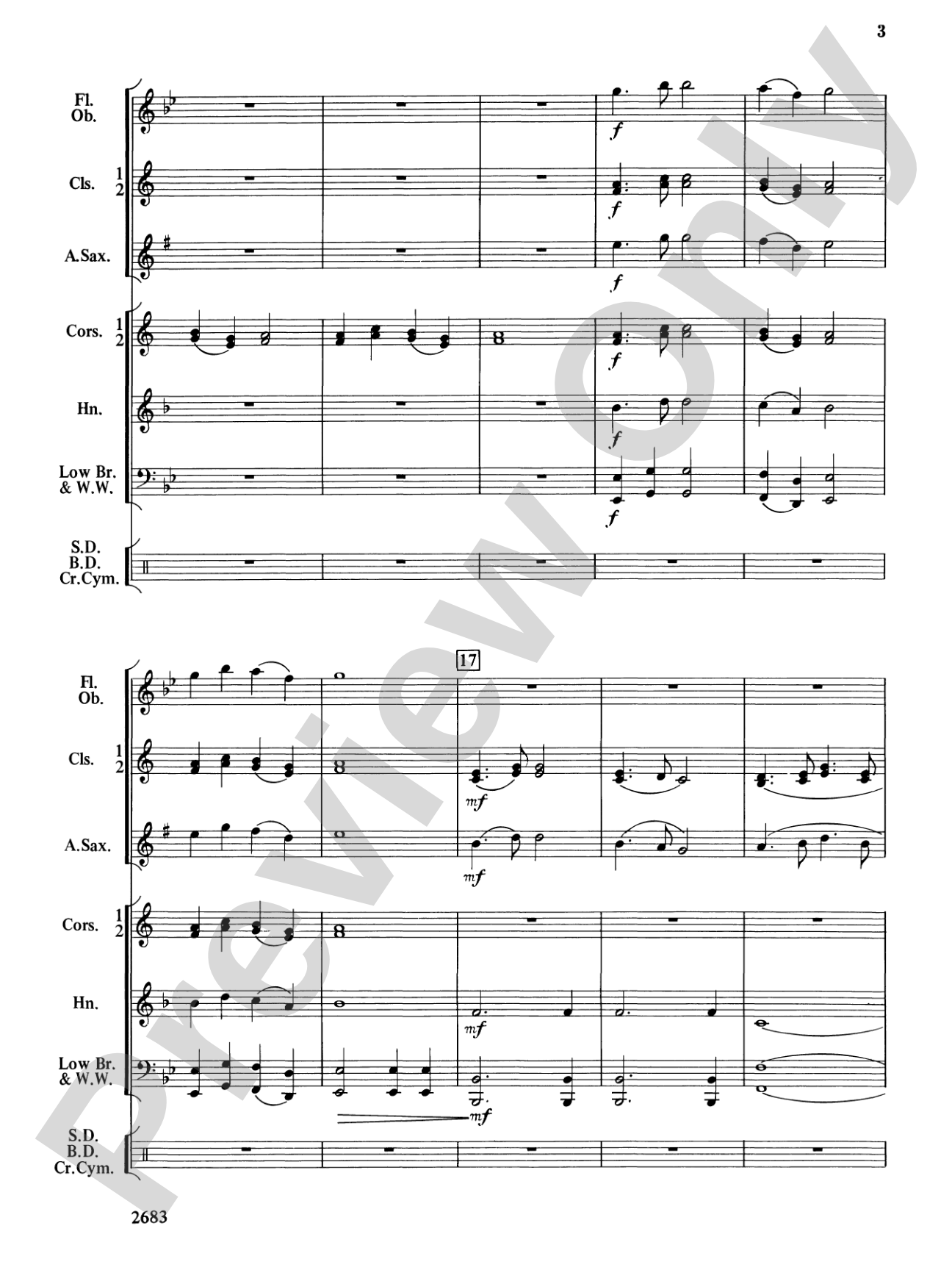 Largo and Finale from the New World Symphony: Concert Band Conductor Score & Parts