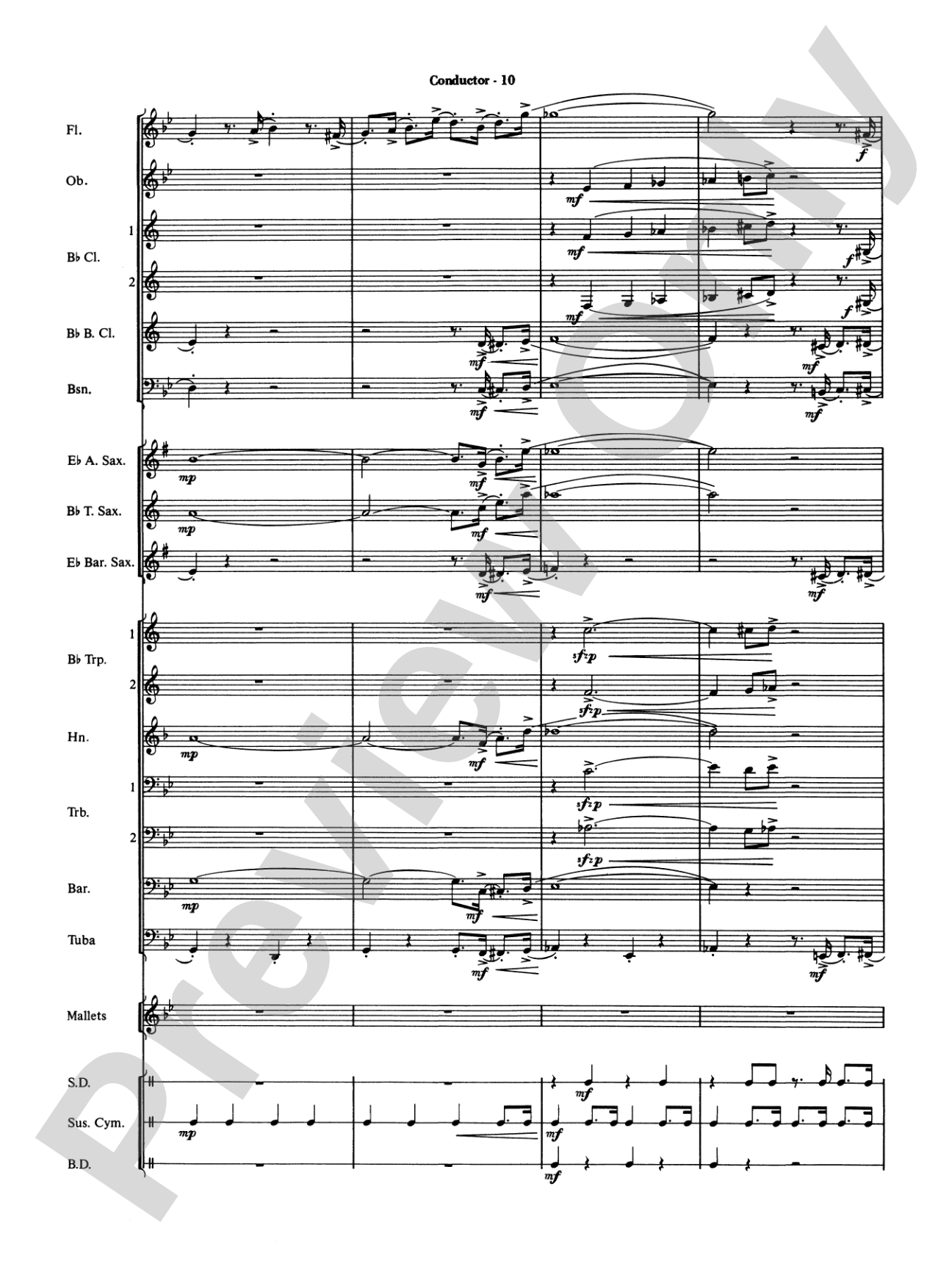 The Pink Panther: Concert Band Conductor Score & Parts