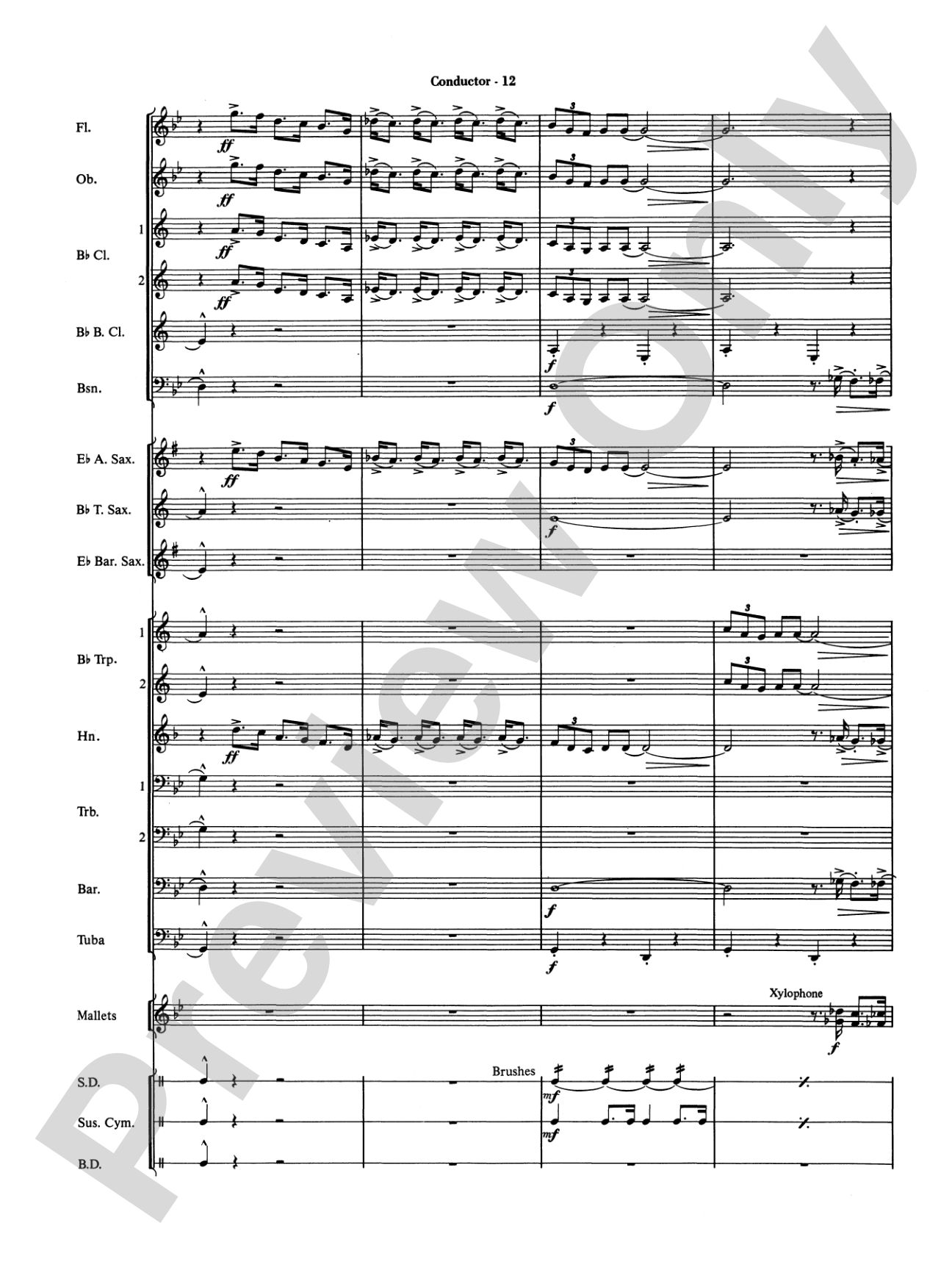 The Pink Panther: Concert Band Conductor Score & Parts