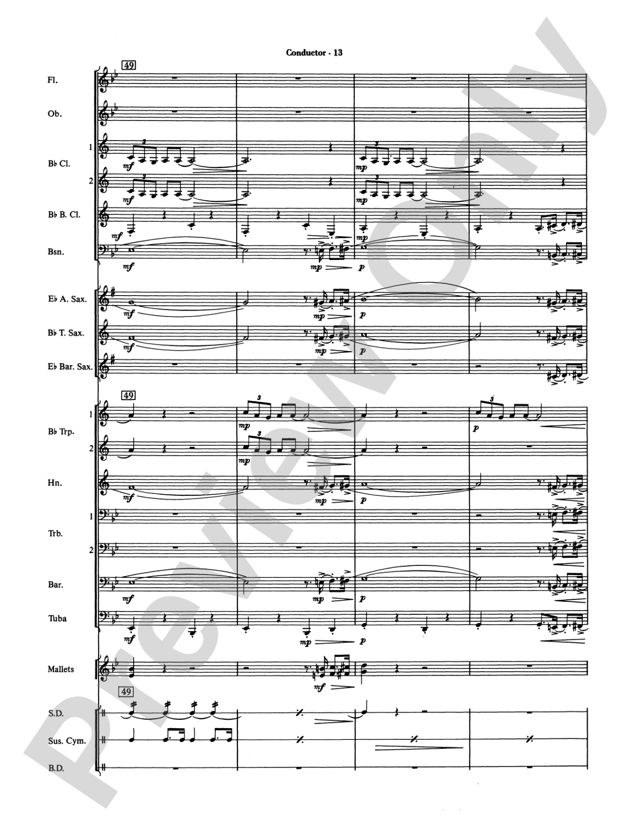 The Pink Panther: Concert Band Conductor Score & Parts