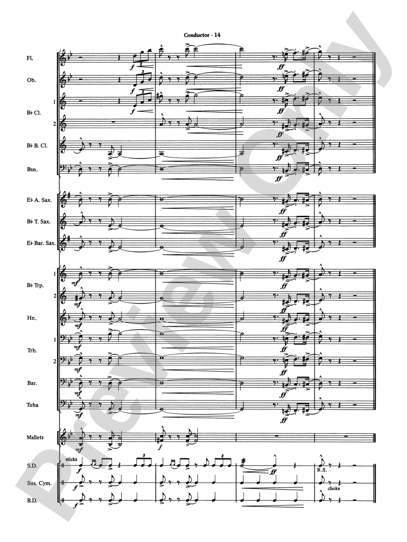 The Pink Panther: Concert Band Conductor Score & Parts