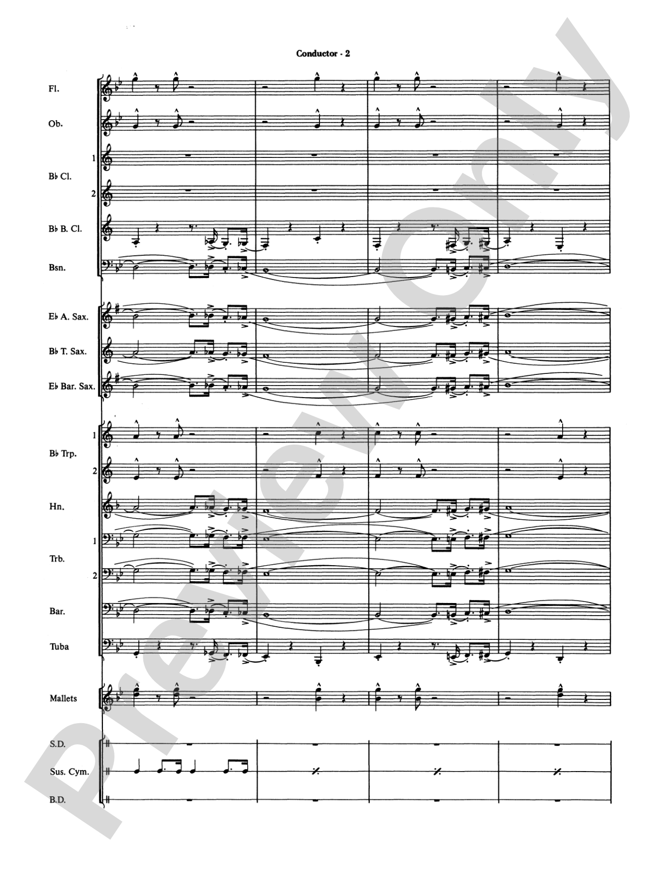 The Pink Panther: Concert Band Conductor Score & Parts