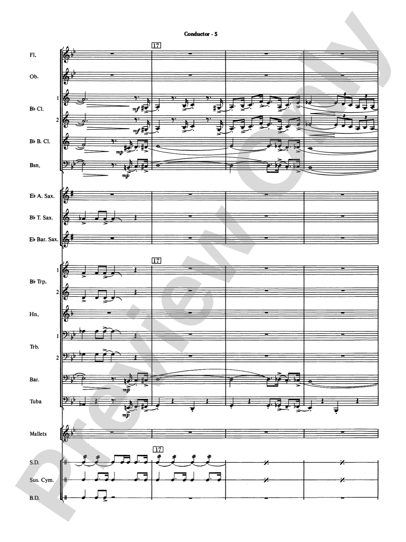 The Pink Panther: Concert Band Conductor Score & Parts