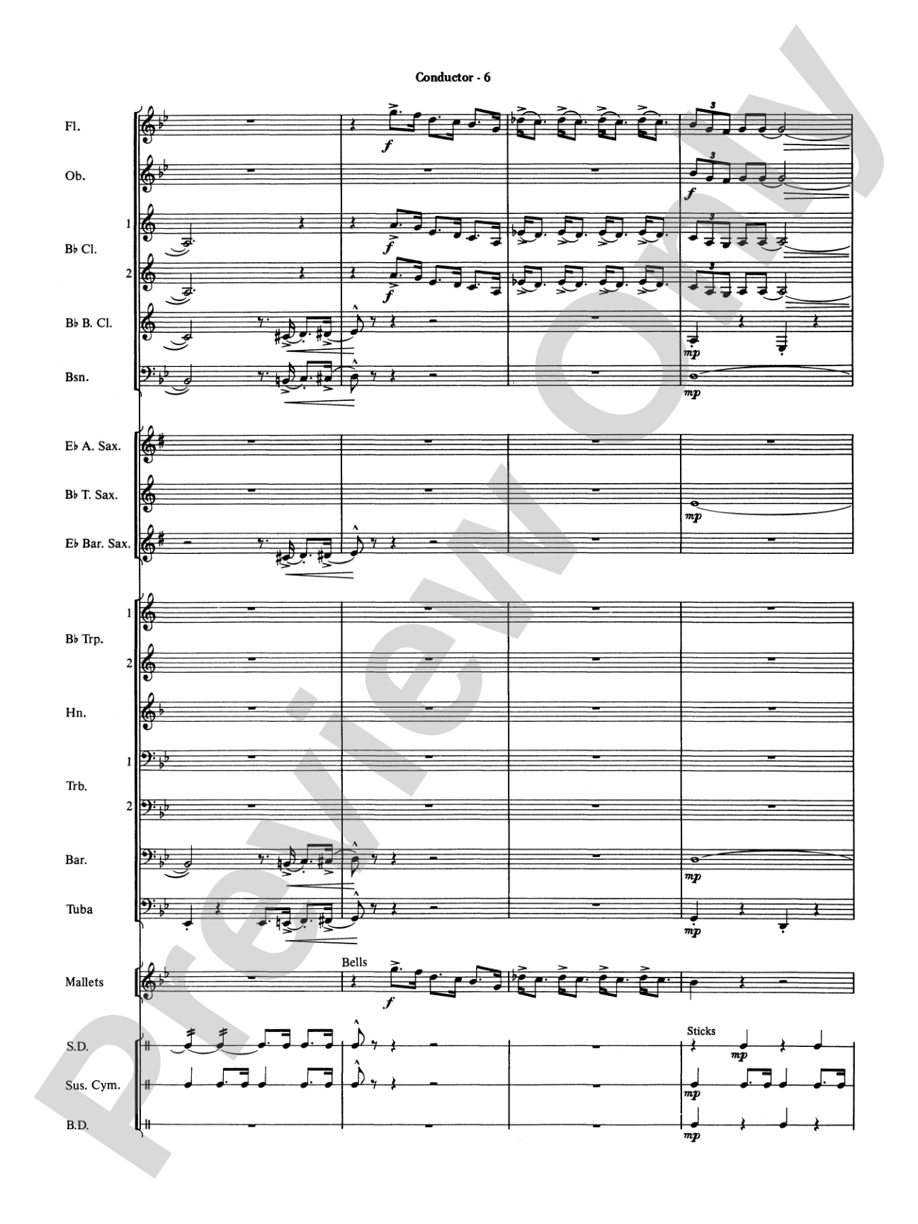 The Pink Panther: Concert Band Conductor Score & Parts