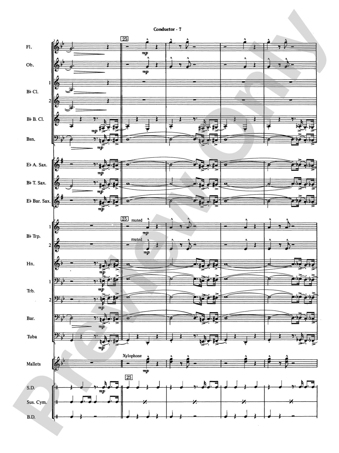 The Pink Panther: Concert Band Conductor Score & Parts