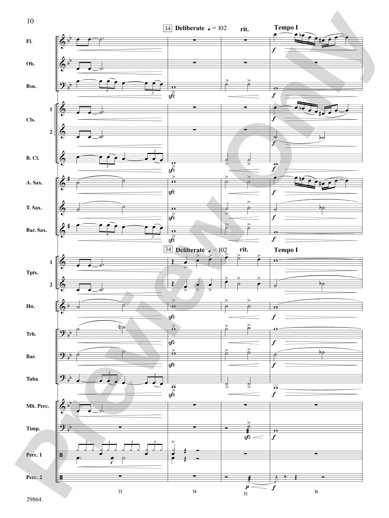At Last: Concert Band Conductor Score & Parts