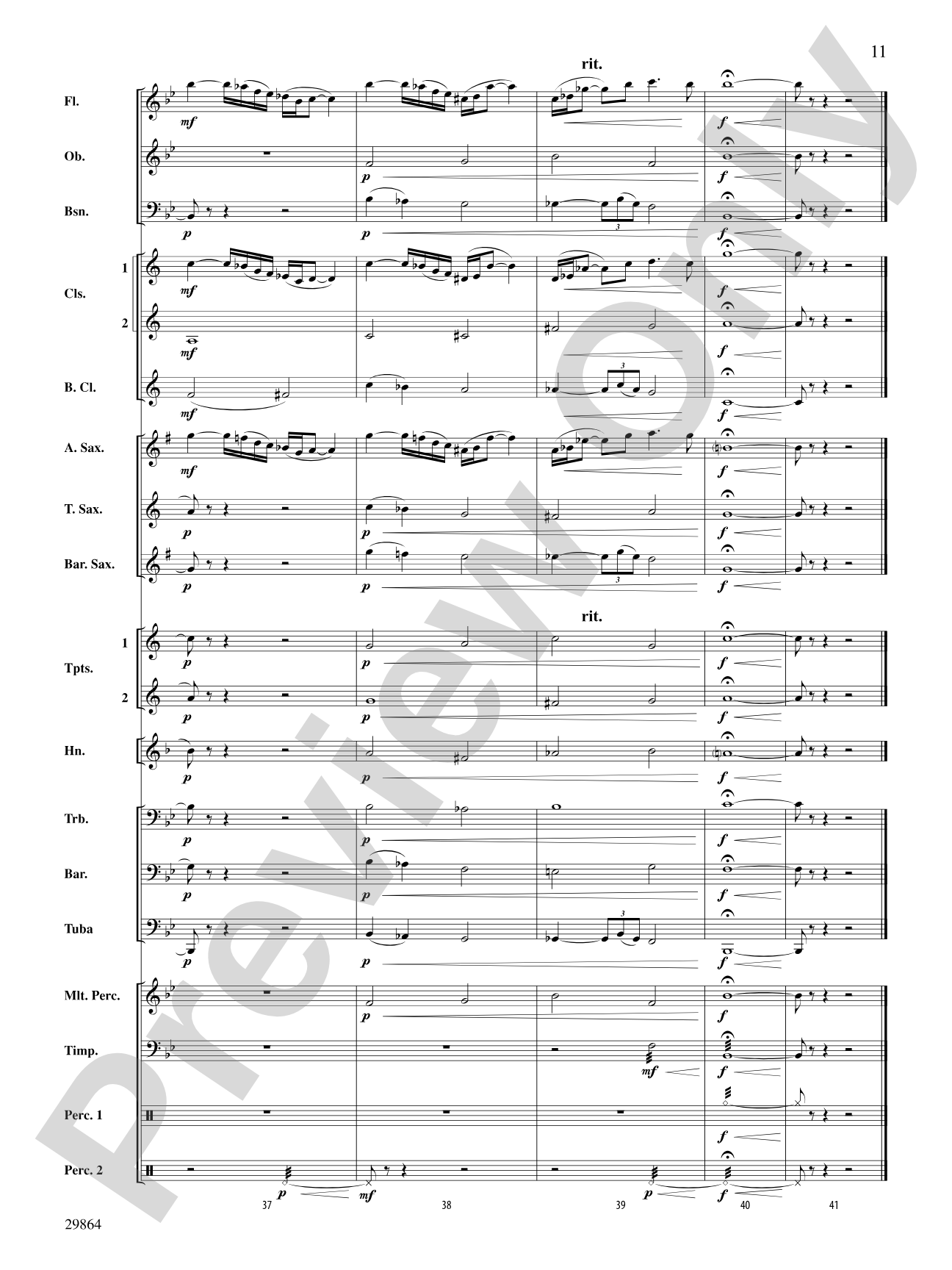 At Last: Concert Band Conductor Score & Parts