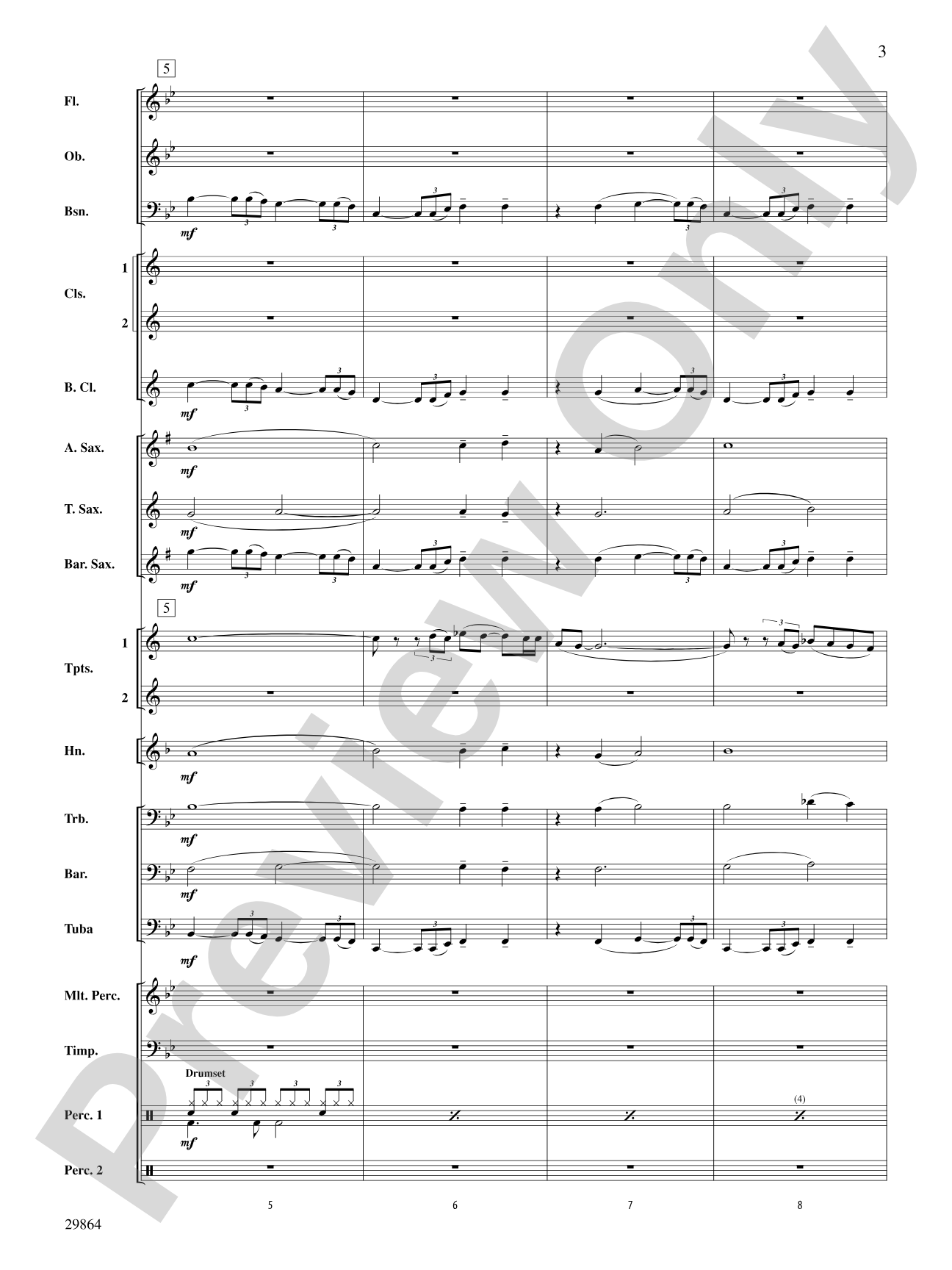 At Last: Concert Band Conductor Score & Parts