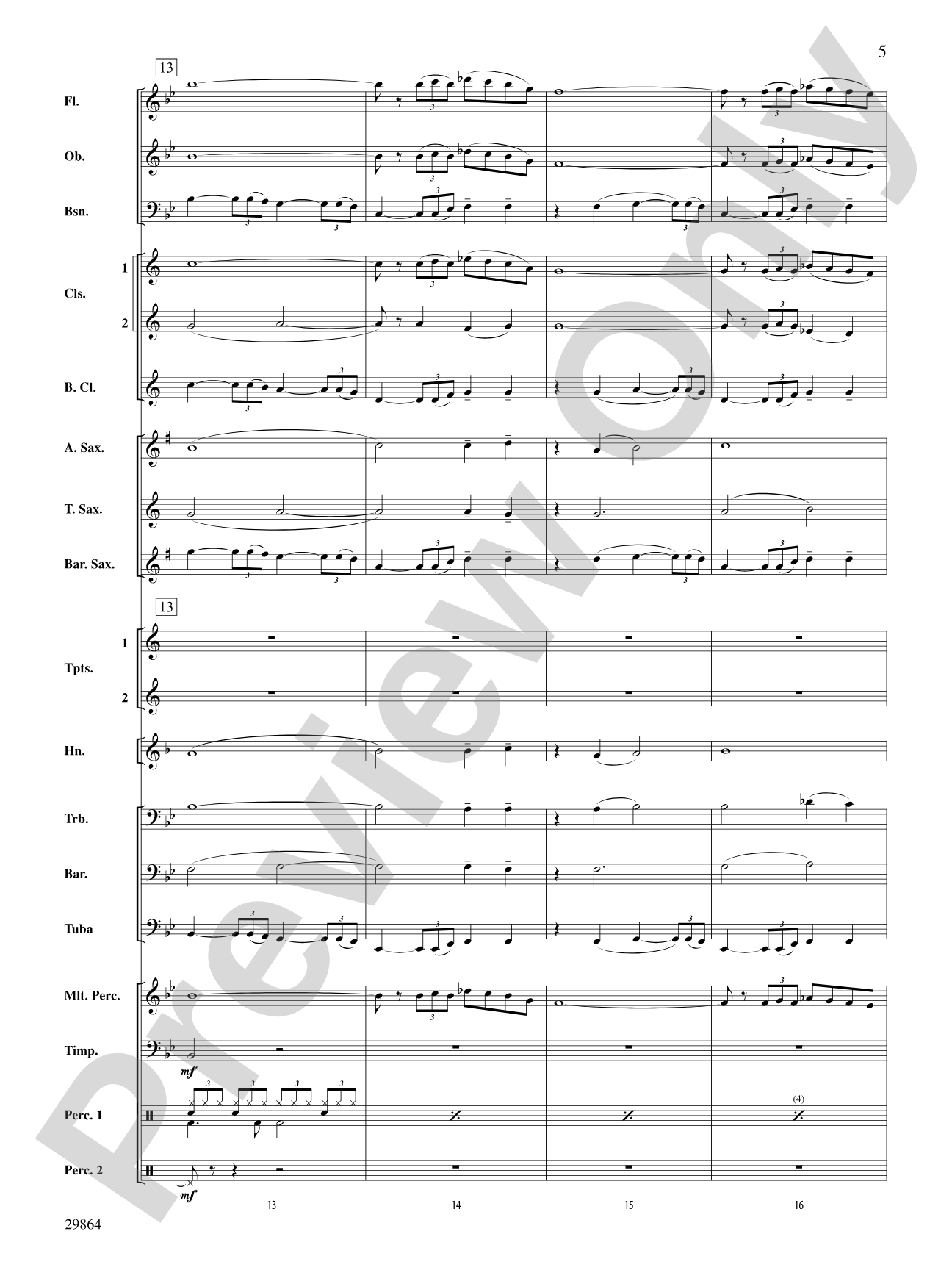 At Last: Concert Band Conductor Score & Parts