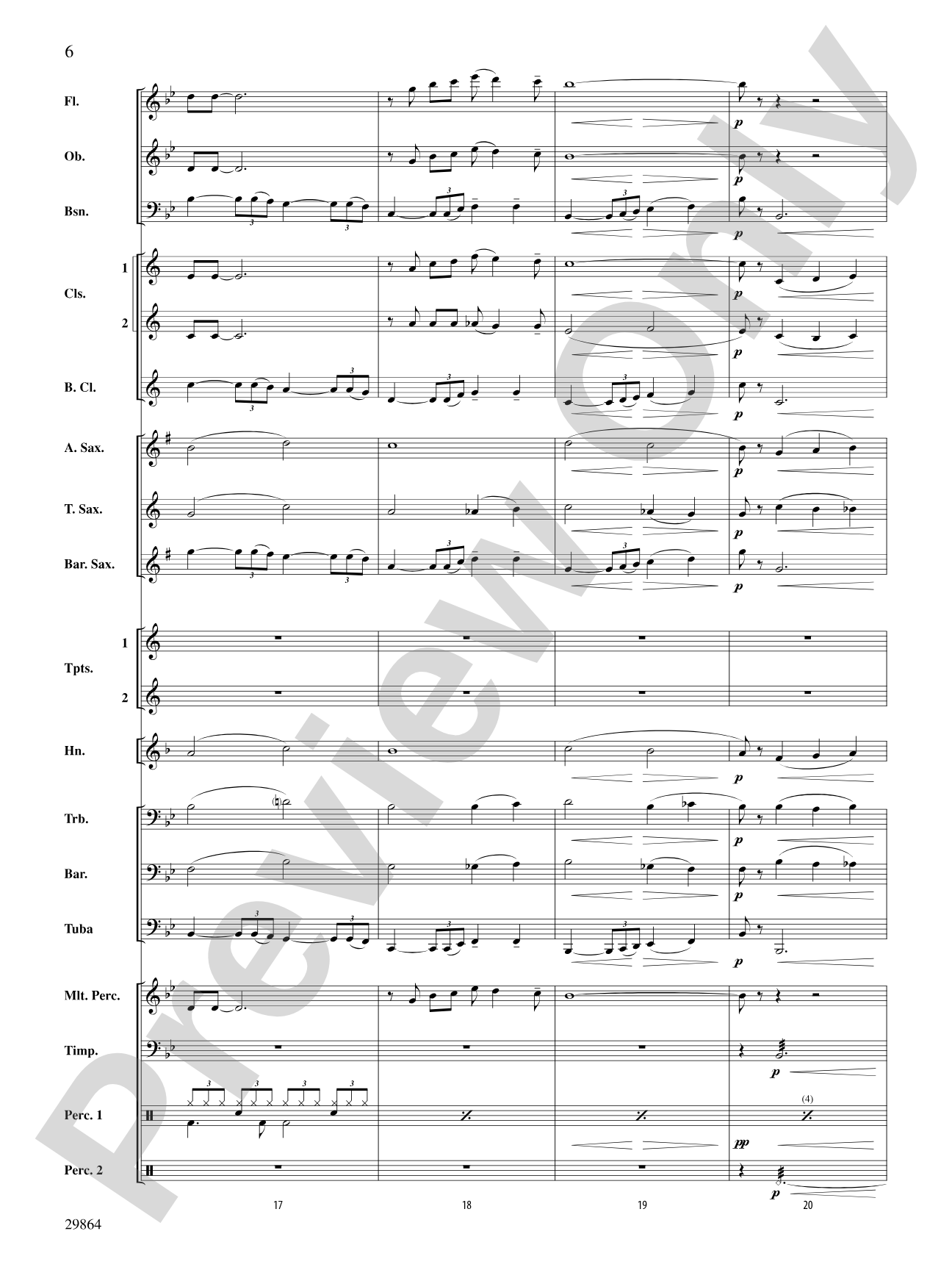 At Last: Concert Band Conductor Score & Parts
