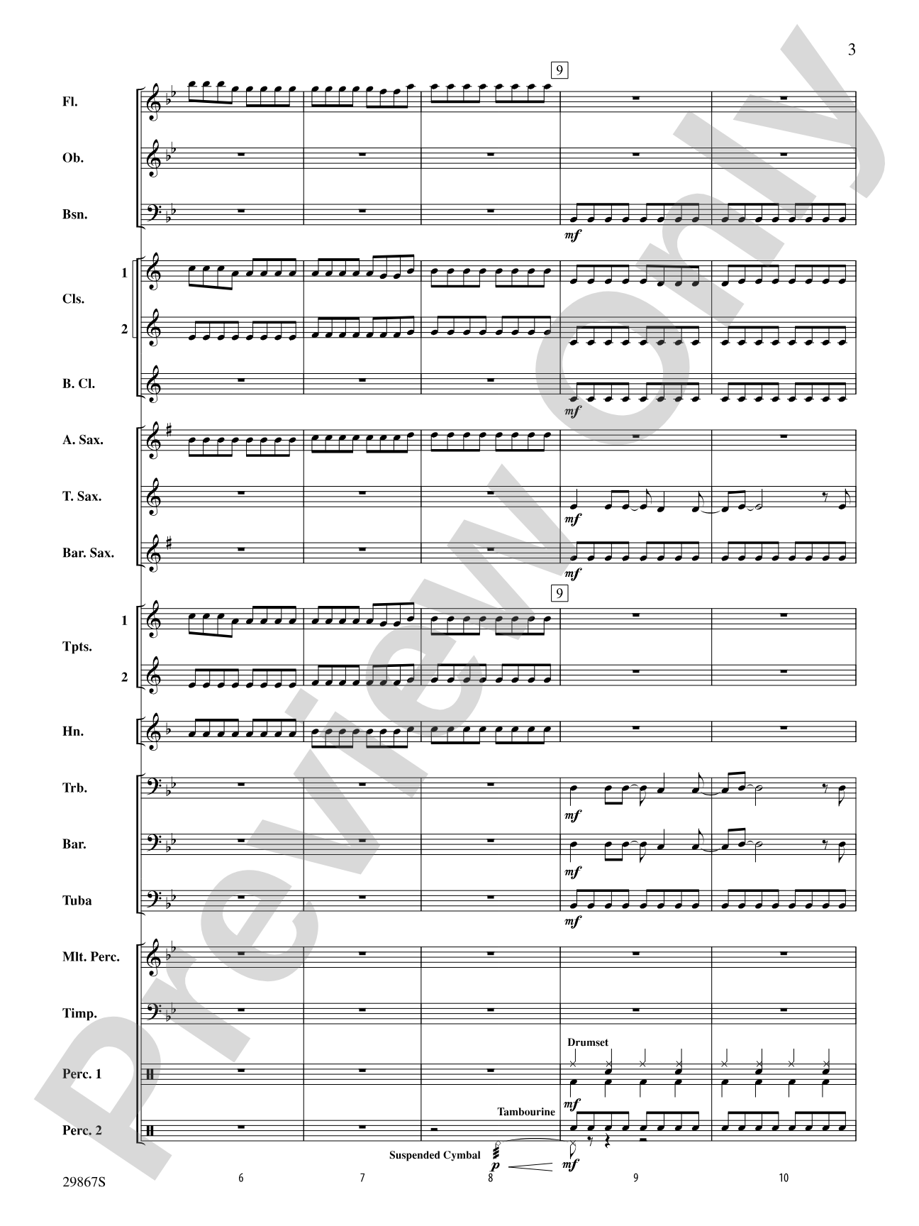 My Life Would Suck Without You: Concert Band Conductor Score & Parts