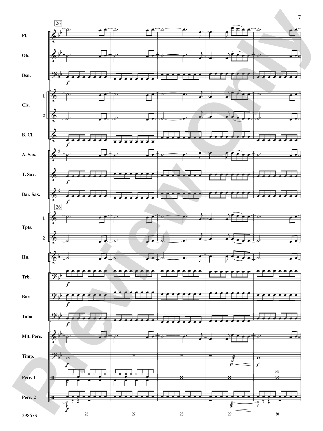 My Life Would Suck Without You: Concert Band Conductor Score & Parts