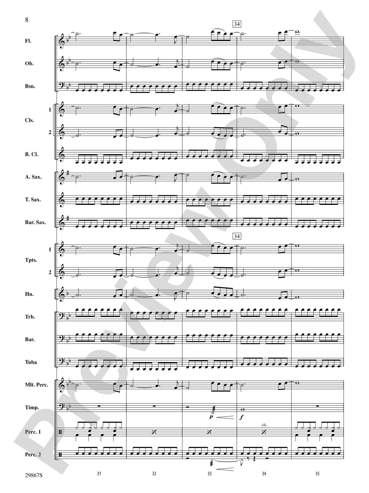 My Life Would Suck Without You: Concert Band Conductor Score & Parts