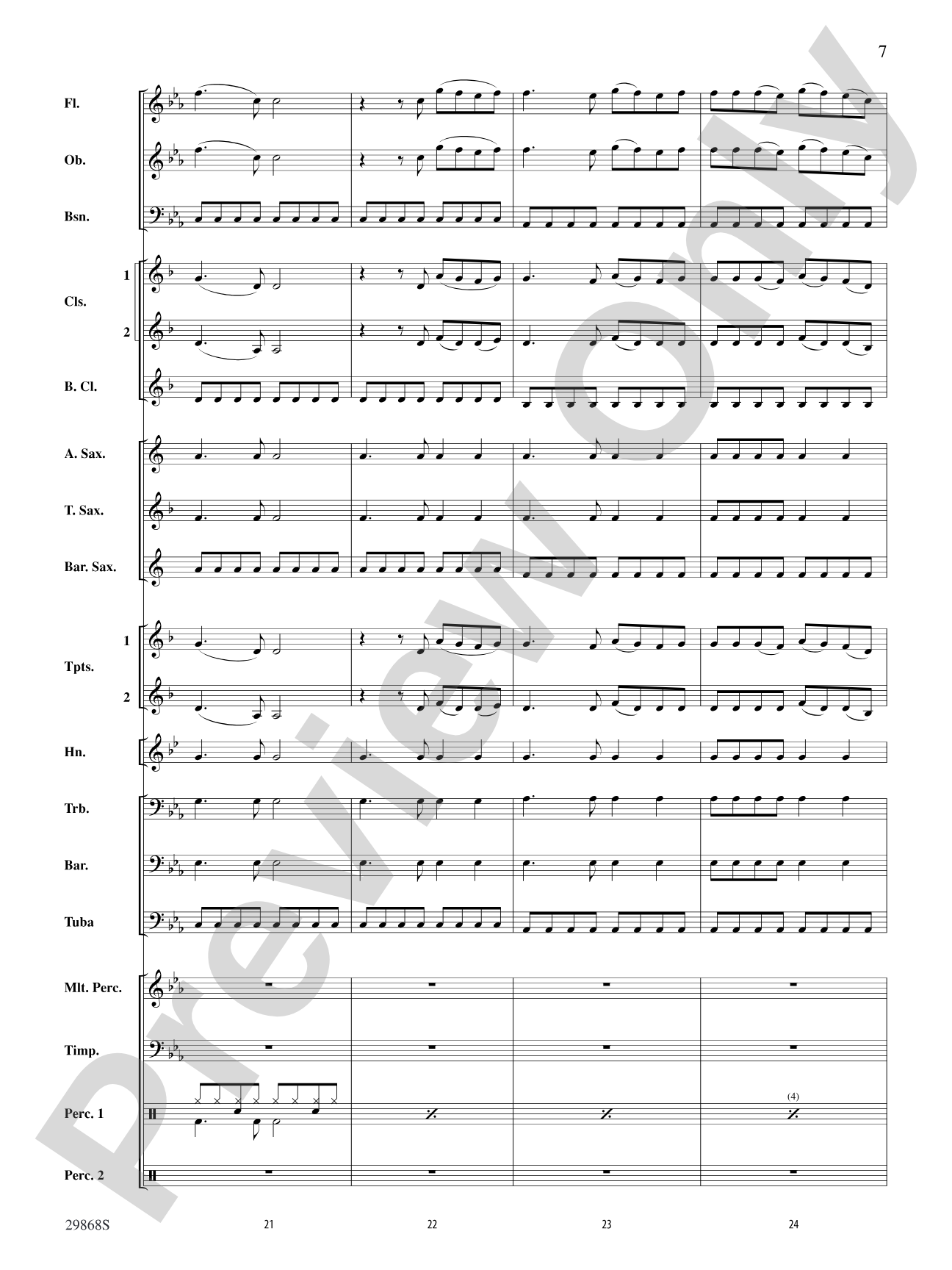 Gotta Be Somebody: Concert Band Conductor Score & Parts