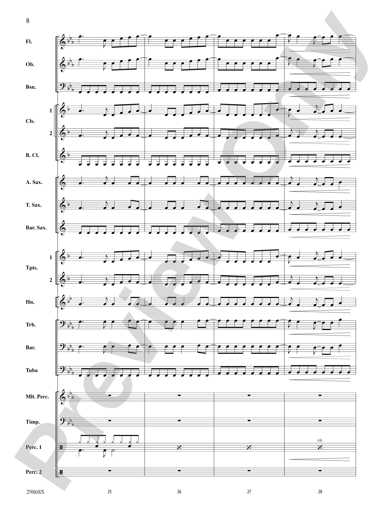 Gotta Be Somebody: Concert Band Conductor Score & Parts